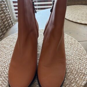 Sperry Cognac Brown Leather Ankle Booties